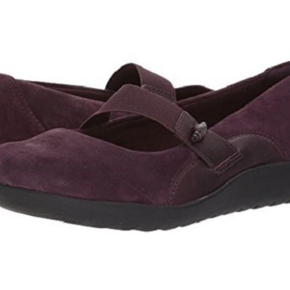 Clarks Ladies Medora Frost Elasticated Strap Shoes Clarks Ladies Medora Frost Elasticated Strap Shoes